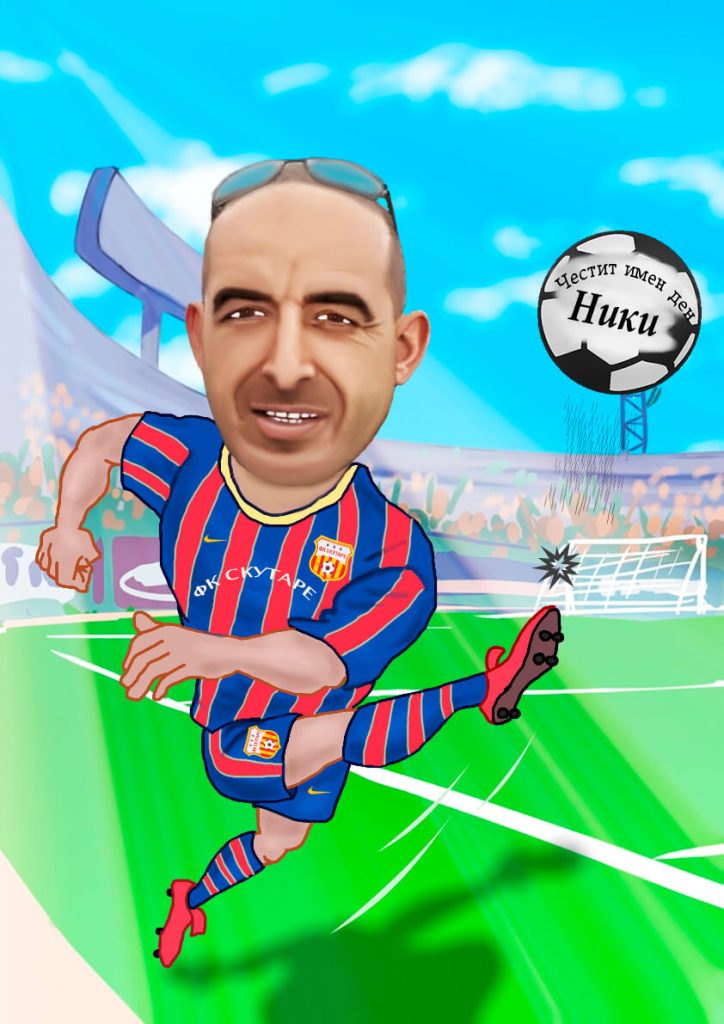 Карикатура за футболен фен