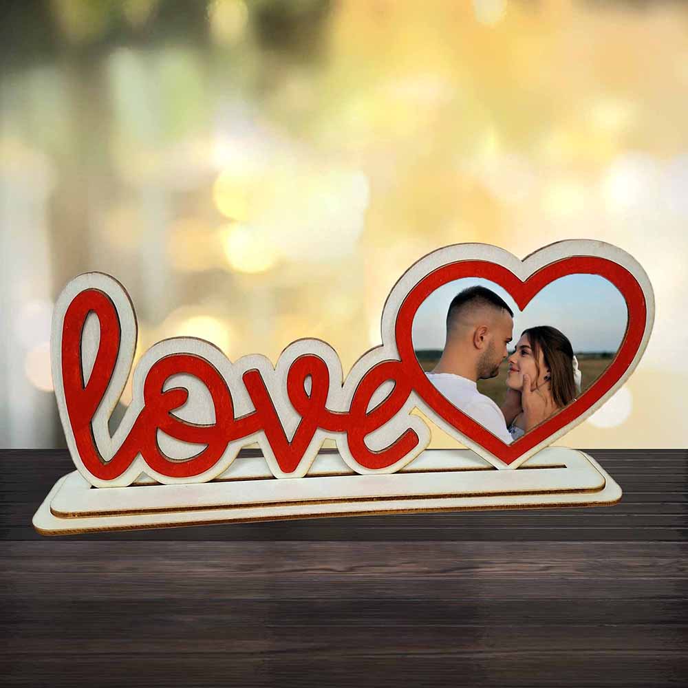 Дървена рамка за снимка "Love" Дървена рамка за снимка "Love"