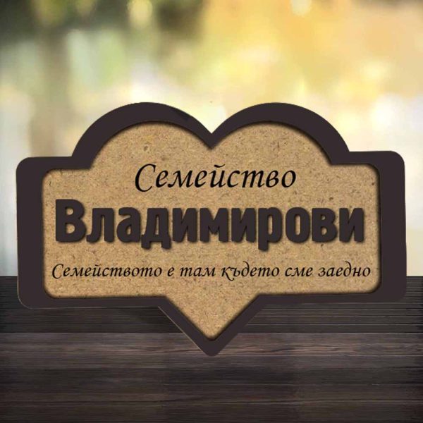 Дървени табелки за врата - персонализирани