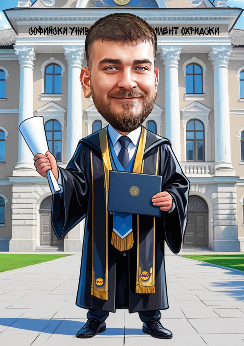 Дигитална карикатура за абитуриентски бал Дигитална карикатура за абитуриентски бал