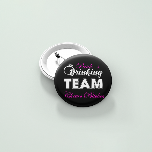 Значка Усмивка Значка Bride s Drinking Team