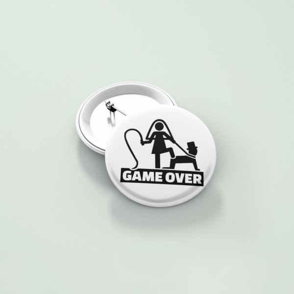 Значка Усмивка Значка Game Over