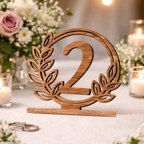 Дървена табелка за маса - Елеганс