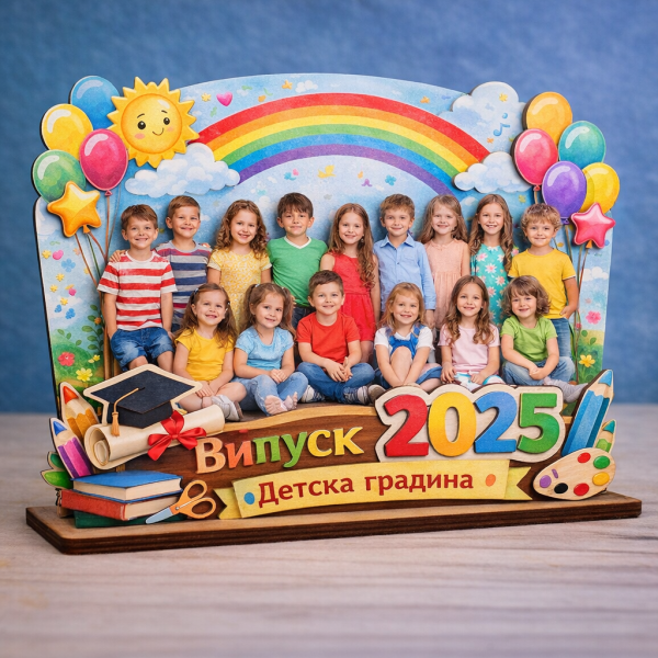 Персонализирана 3D дървена рамка