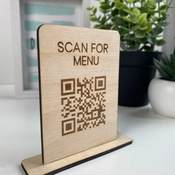 Персонализирана табела с QR код за ресторант и заведение